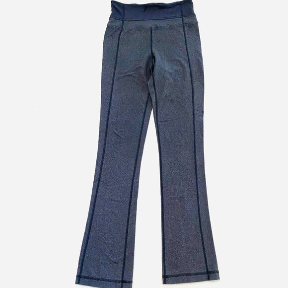 Lululemon yoga pant Women's 2 grey Sequence Groove style pockets athleisure long - Picture 1 of 11